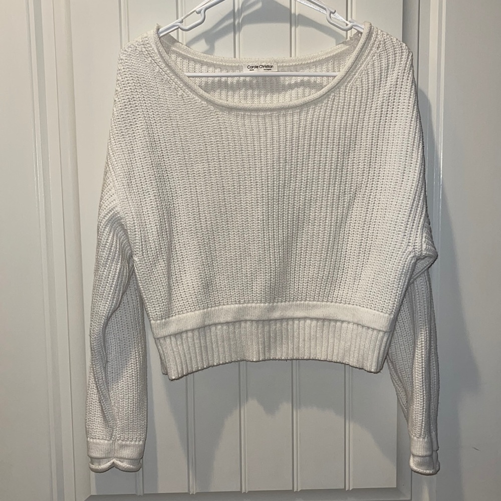 Carole Christian cropped sweater size small/medium.